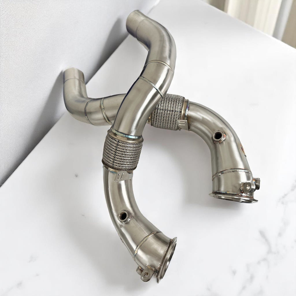 BMW N63R & N63B Catless Race Downpipes - M550i, 750i, M850i, X5, X6, X7