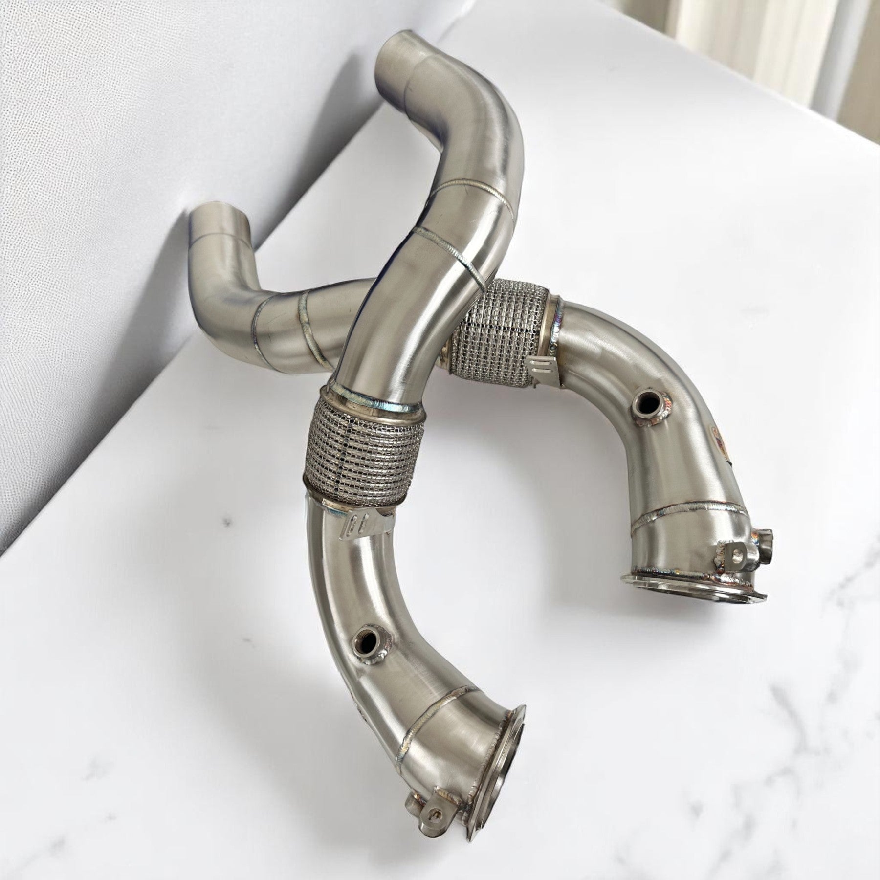 BMW N63R & N63B Catless Race Downpipes - M550i, 750i, M850i, X5, X6, X7